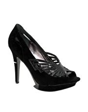 Sam Edelman Nixie Snake Effect Peep Toe Heeled Shoe