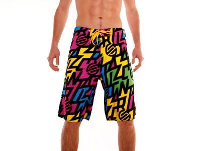 Santa Cruz - Spectro Board Shorts Black/Pink