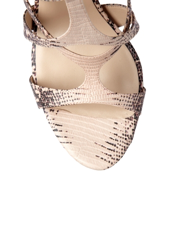 Sasha Nude Lizard Print Sandal by Kors Michael Kors
