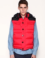 Scotch & Soda Nylon Shoulder Panel Gilet