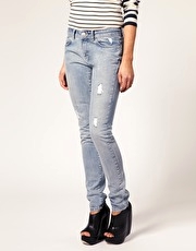 Selected Femme Distressed Skinny Jeans