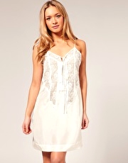 Selected Femme Lace Detail Camisole Dress