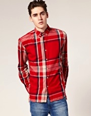 Selected Friction Flannel Large Check Shirt