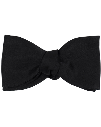 Self Tie Silk Ceremony Black