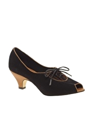 Shellys Pavlova Mid Heel Shoes With Peep Toes