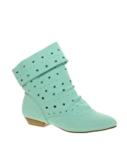 Shellys Summer Star Canvas Ankle Boots