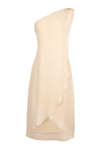 Shirred Cocktail Dress by Halston Heritage