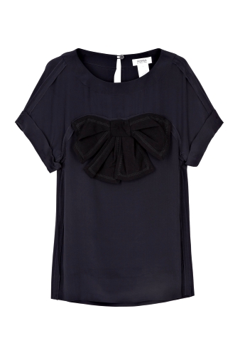 Silk Bow Top by Sonia by Sonia Rykiel