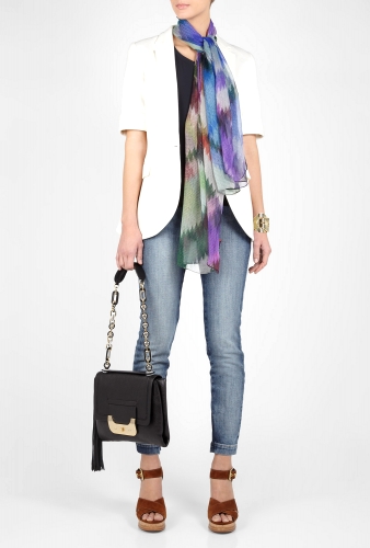 Silk Pixel Large Scarf by Missoni Accessories