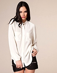Silk Pocket Blouse