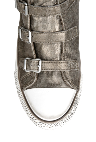 Silver Virgin Buckle Strap Hi Top by Ash