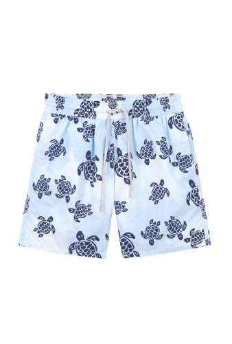 Sky Tie Dye Turtle Print Swimshorts by Vilebrequin