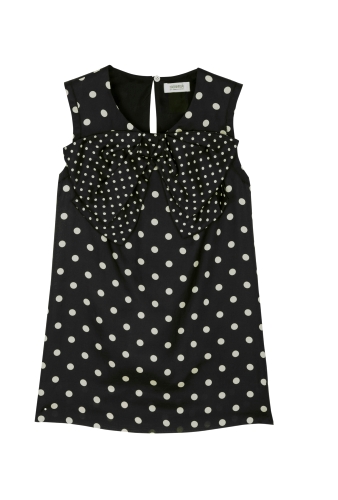 Sleeveless Silk Cotton Bow Vest by Sonia by Sonia Rykiel