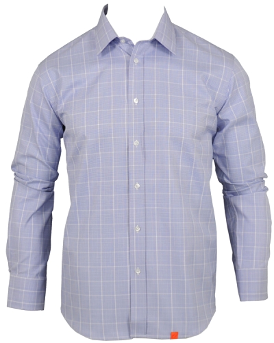 Slim Fit Skjorta Rutig Bl
