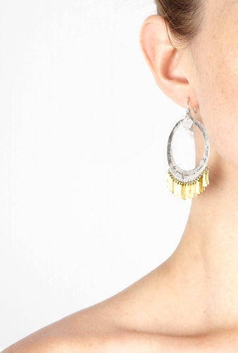 Small Richie Sticks Engraved Earrings by Nicole Fendel