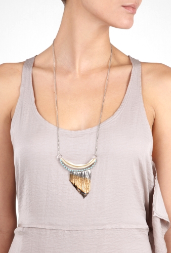 Small Shell And Gradient Necklace by Iosselliani