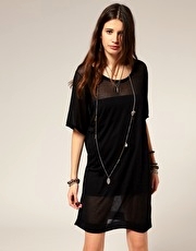 Something Else V-Back Fine Knit Dress