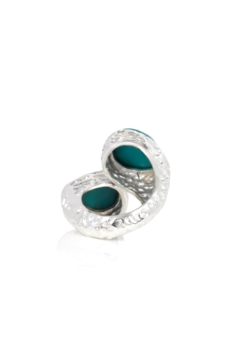 Sterling Silver Twist Cocktail Ring by Nicole Fendel