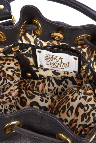 Stevie Bucket Bag Studded Leather by Sara Berman