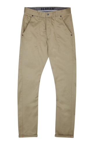 Stone Selvedge Jago Carrot Chinos by Denham