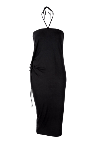 Strapless Jersey Halter Dress by MM6
