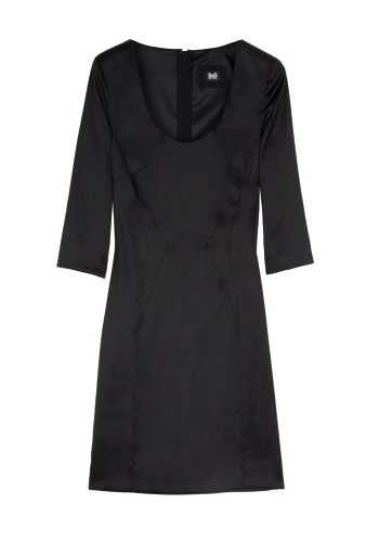 Stretch Satin Fitted Dress by D&G Dolce & Gabbana