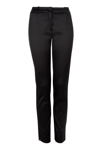 Stretch Satin High Waisted Cropped Skinny Trousers by D&G Do