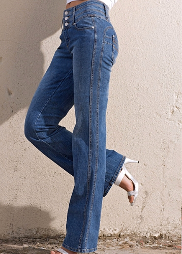 Stretchjeans «mage-ben-stuss», kort
