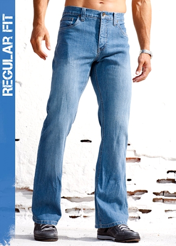 Stretchjeans Regular Fit Bootcut Leg, längd 32