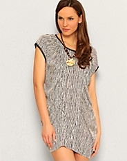 Stripe SS Long Top