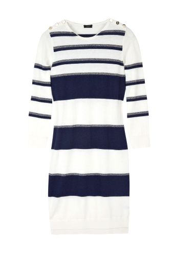 Striped Knitted Cashmere Dress by Joseph