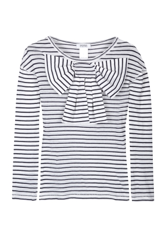 Stripey Long Sleeve Bow Top by Sonia by Sonia Rykiel