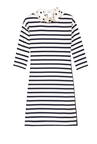 Stripey Polka Collar Dress by Sonia by Sonia Rykiel