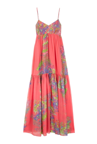 Sugar Coral Maxi Dress by Halston Heritage
