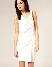 SuperTrash Moleskin Gathered Drape Dress