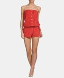 T-BAGS - Kort dungaree