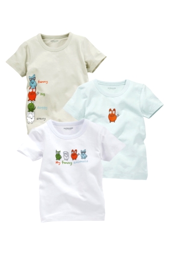 T-shirt, 3-pack, pojk