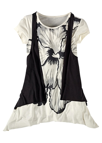 T-shirt med väst - 2