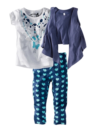 T-shirt + väst + leggings (3-delar) - 2