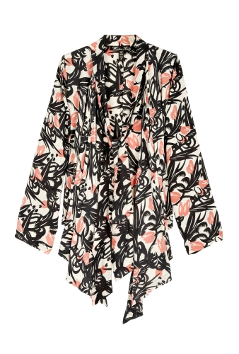 Tamarin Tie Neck Drape Top by Winter Kate