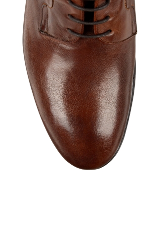 Tan Dip Dyed Leather Minelli Blunt Shoes by Paul Smith