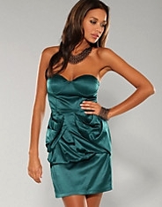 Teal Bow Back Dress