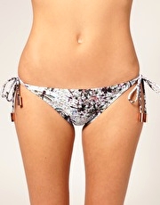 Ted Baker Kohly Tie Side Bikini Briefs With Dragonfly Print