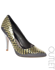 Ted Baker Metallic Sequin Court Shoes