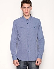 Ted Baker Tapered Micro Check Shirt