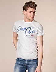Tee With Navy & Anchor Gr