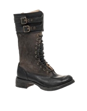 Timberland Lucille Tall Lace Up Flat Boot