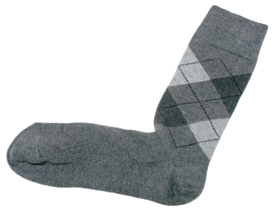 Topeco - Argyle Sock Grey