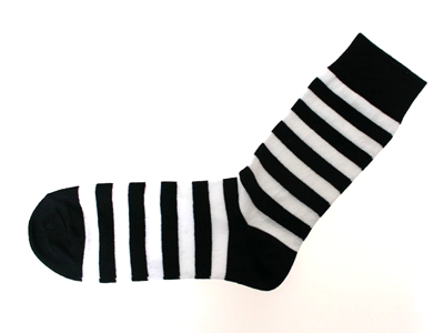 Topeco - Block Stripe Sock Black