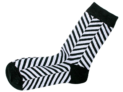 Topeco - Herringbone  Sock Black